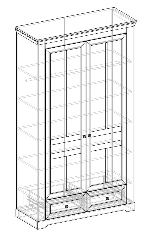 Шкаф 2-х створчатый Ривьера